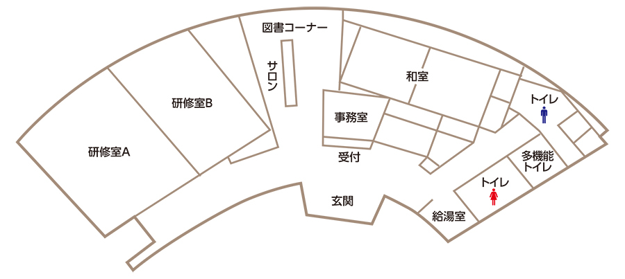 市場小学校コミュニティハウス間取り図